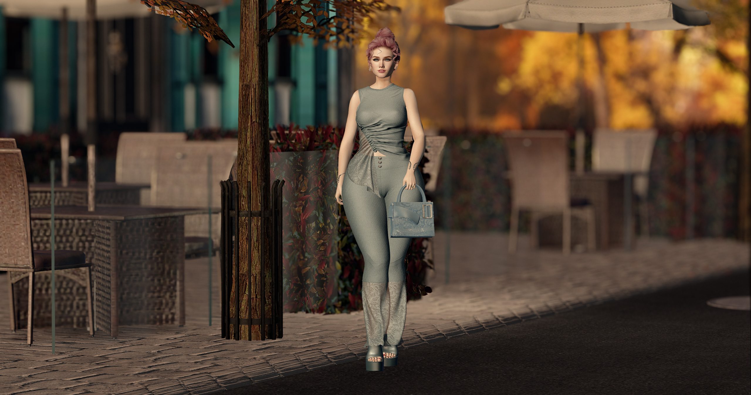 Anika Whiskers presents the Autumn Outfit Set by AVAgirl, Secondlife Fashion