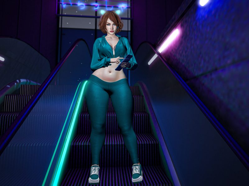 Urban streetwear outfit with teal sneakers. Casual streetwear style with teal sneakers under neon glow.