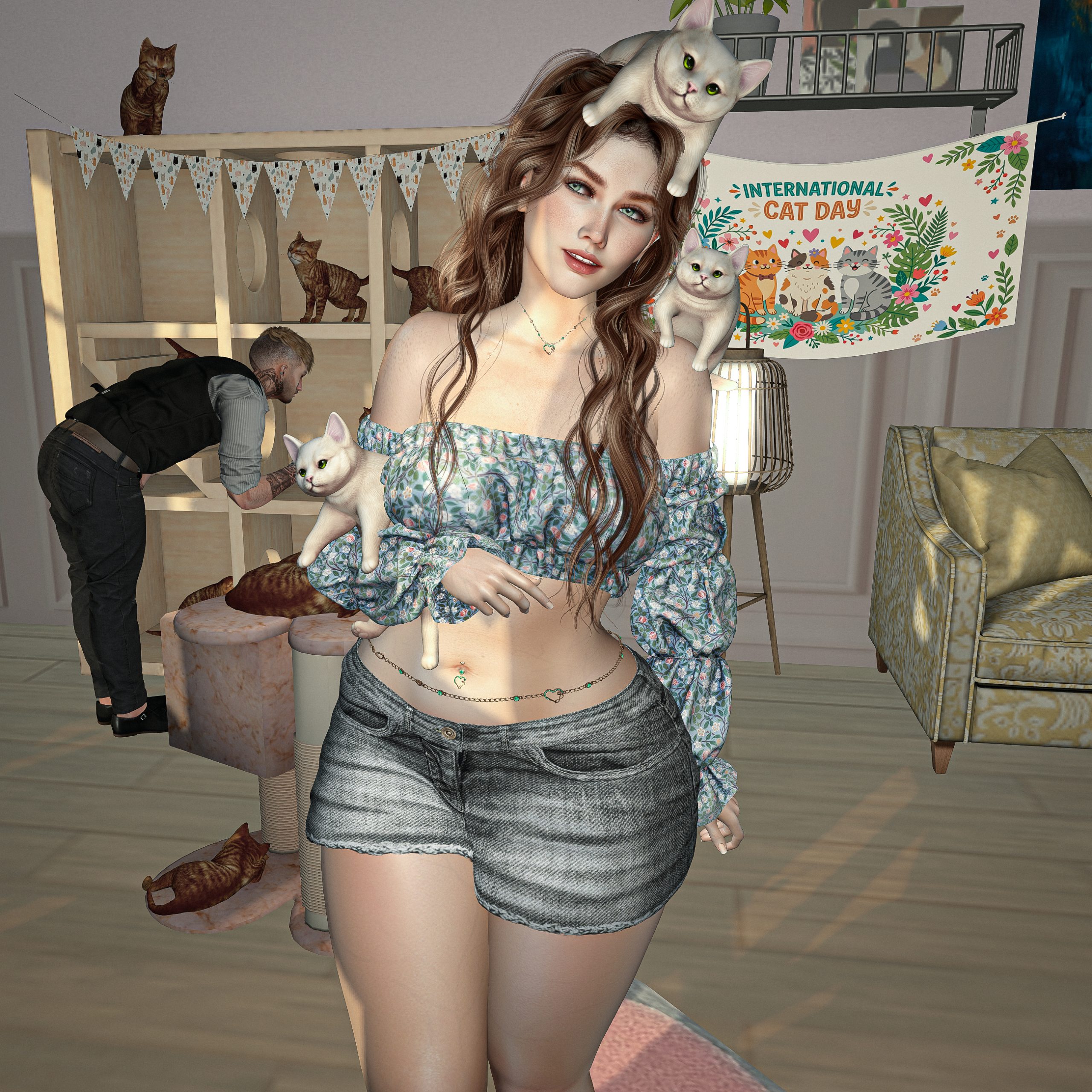 International Cat Day Cats Hollow Secondlife